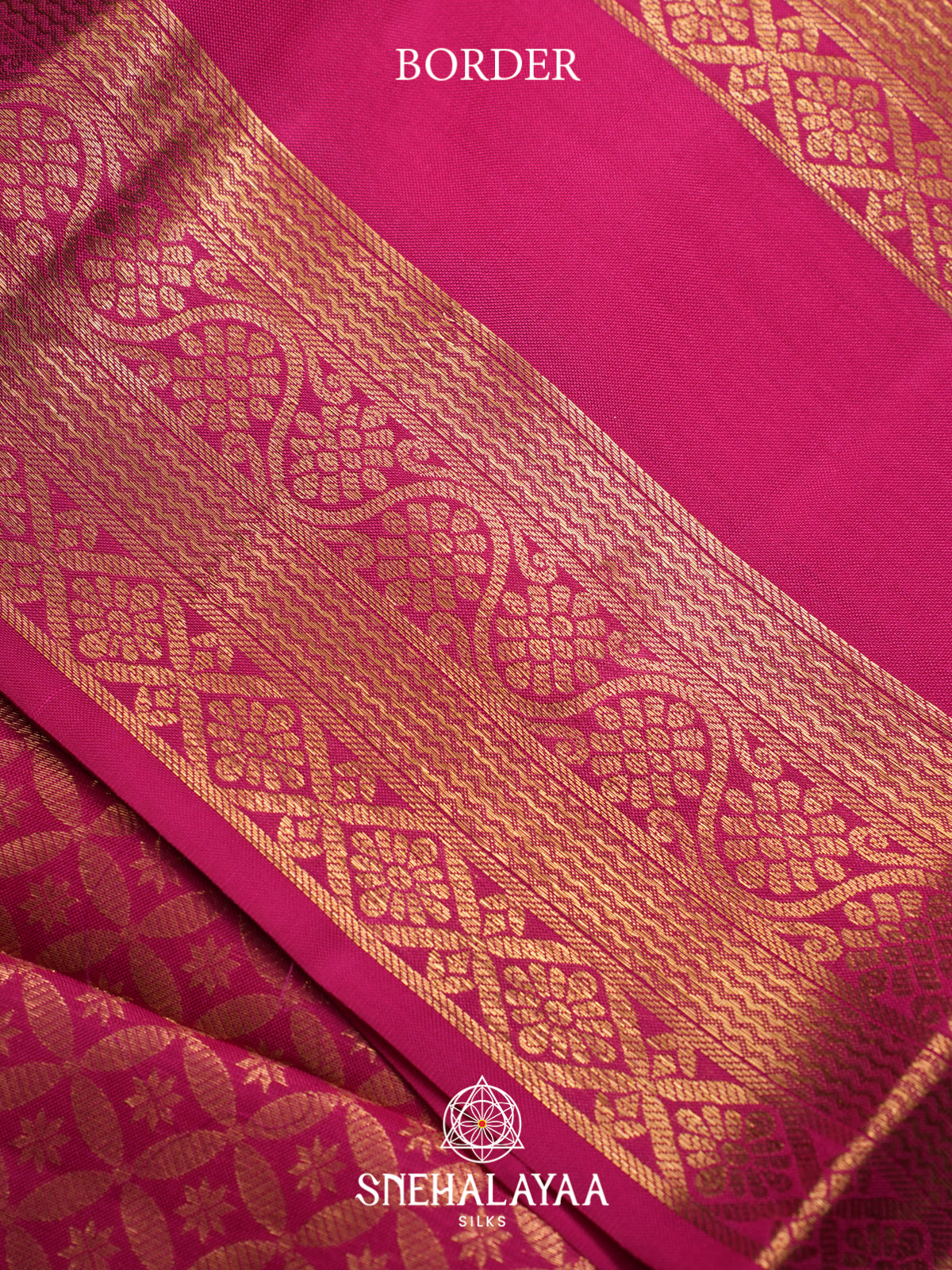 Coral Orange Kanjivaram Silk Saree