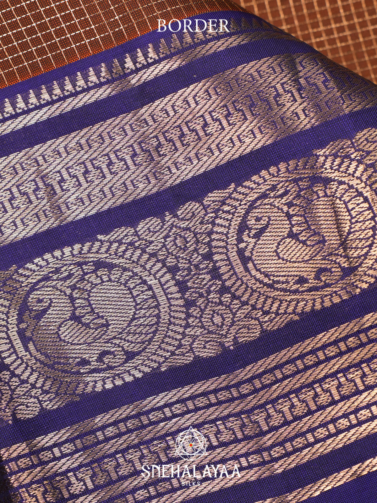 Brown Kanjivaram Silk Saree