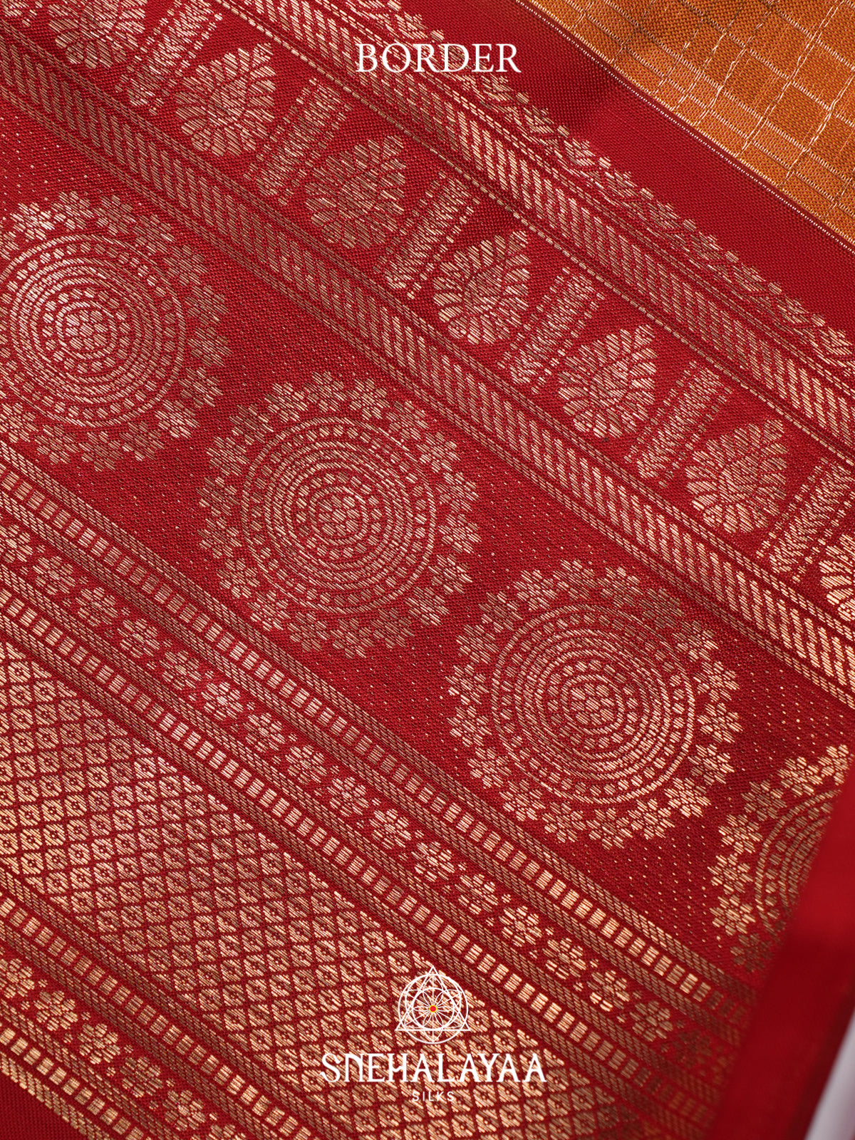Orange Kanjivaram Silk Saree
