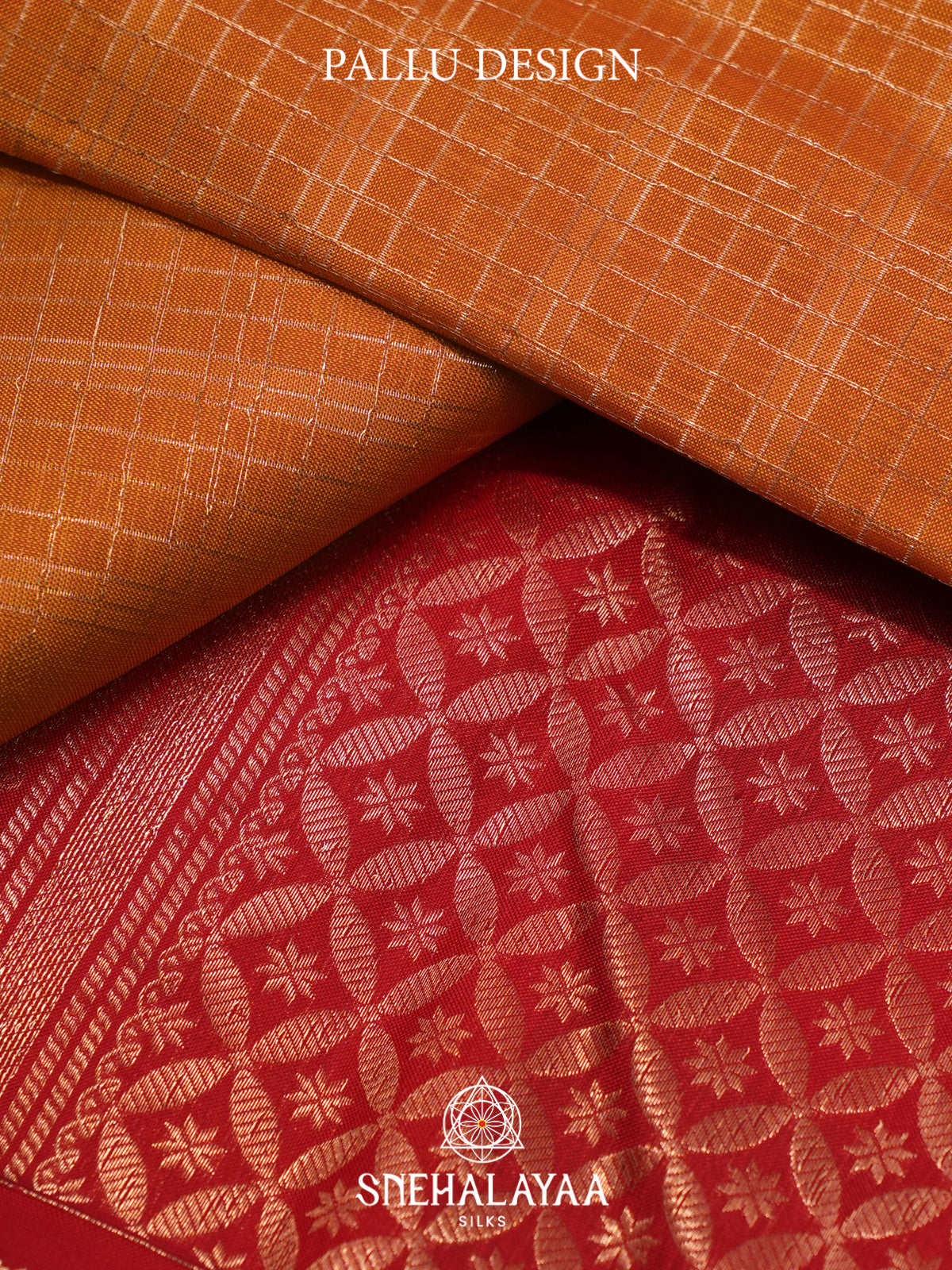 Orange Kanjivaram Silk Saree