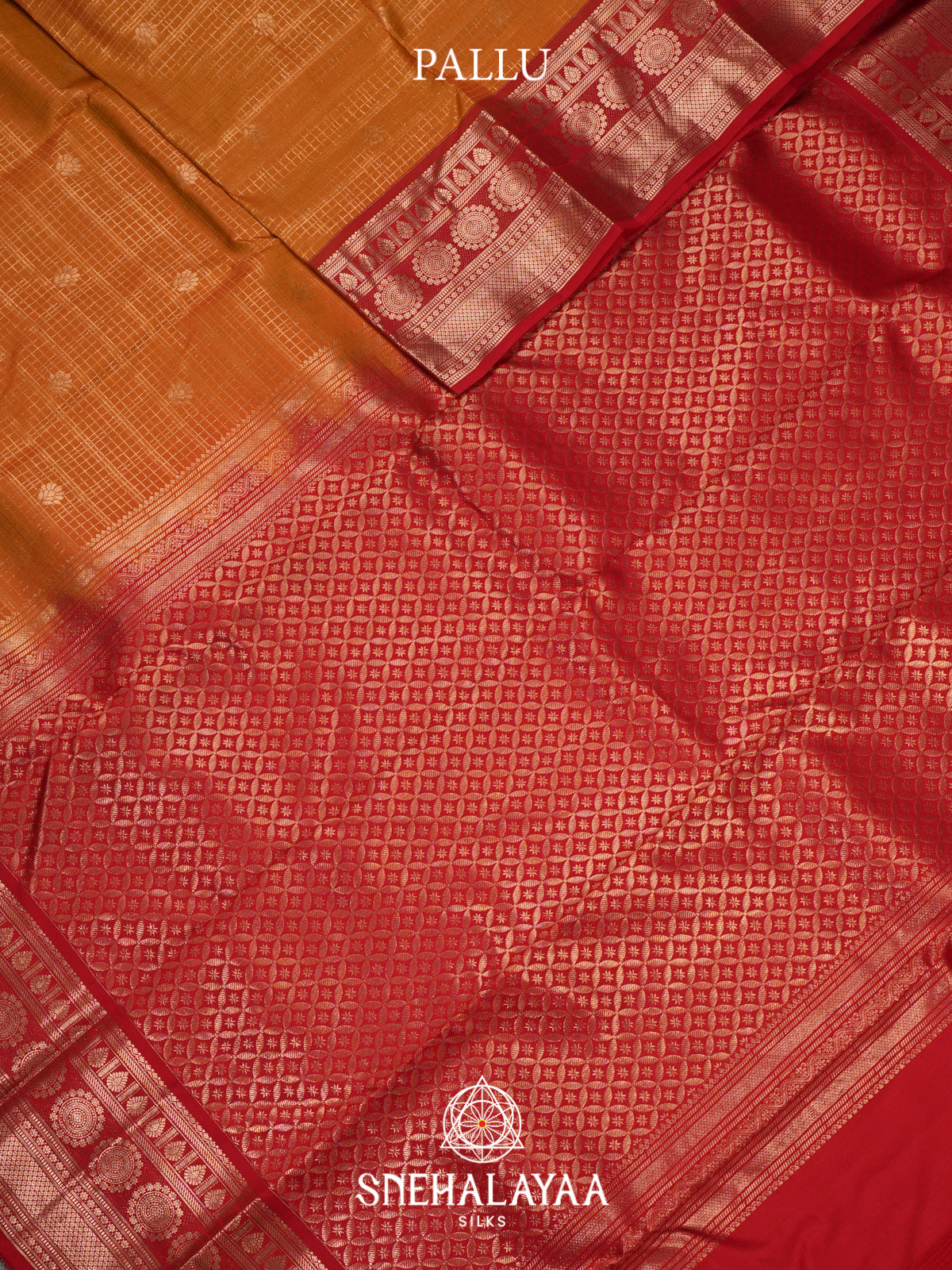Orange Kanjivaram Silk Saree