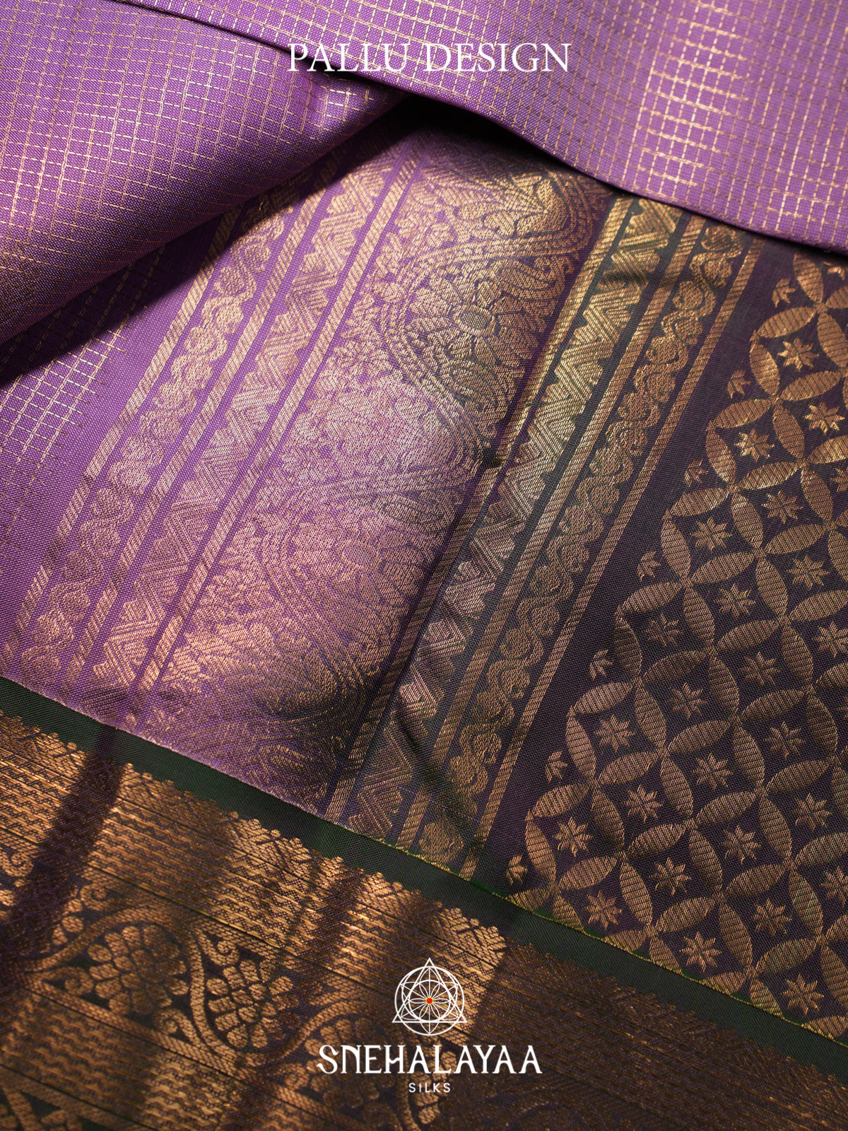Lavender Kanjivaram Silk Saree