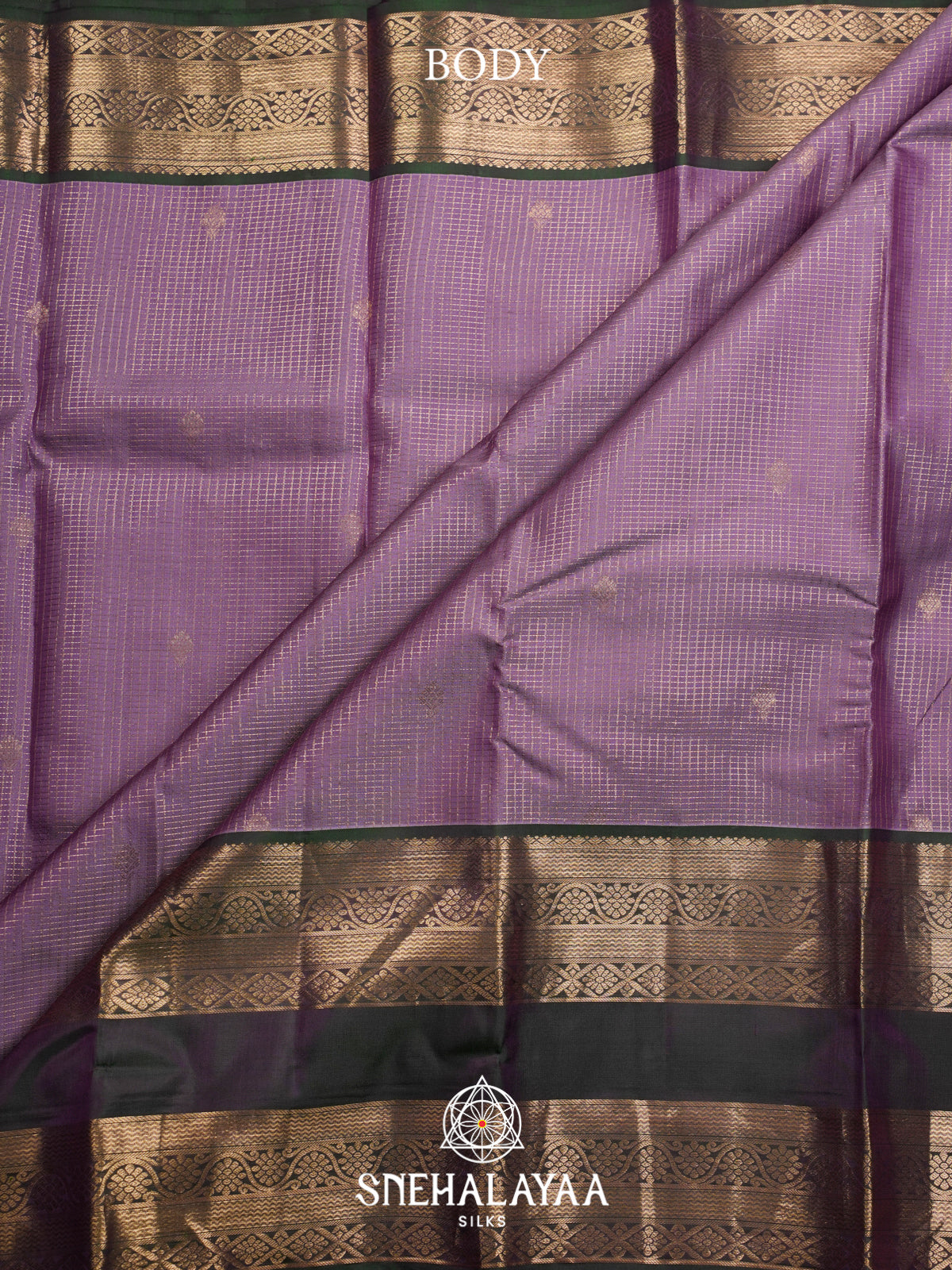 Lavender Kanjivaram Silk Saree