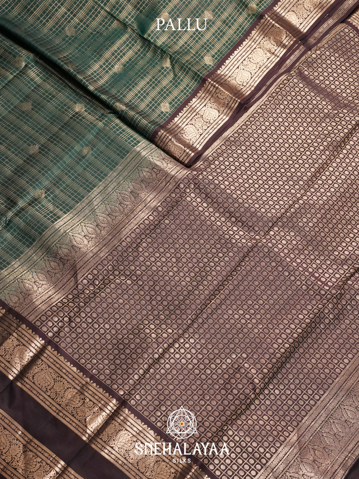 Pale Teal Kanjivaram Silk Saree
