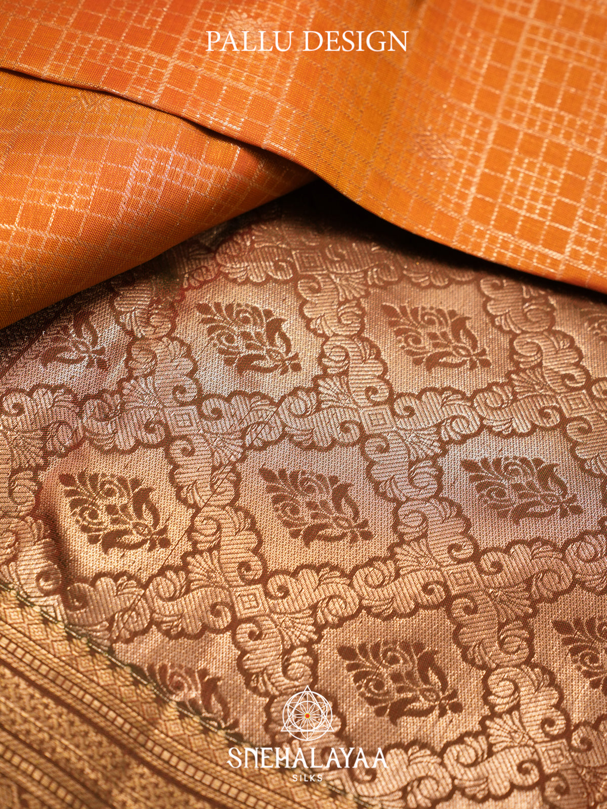 Orange Kanjivaram Silk Saree