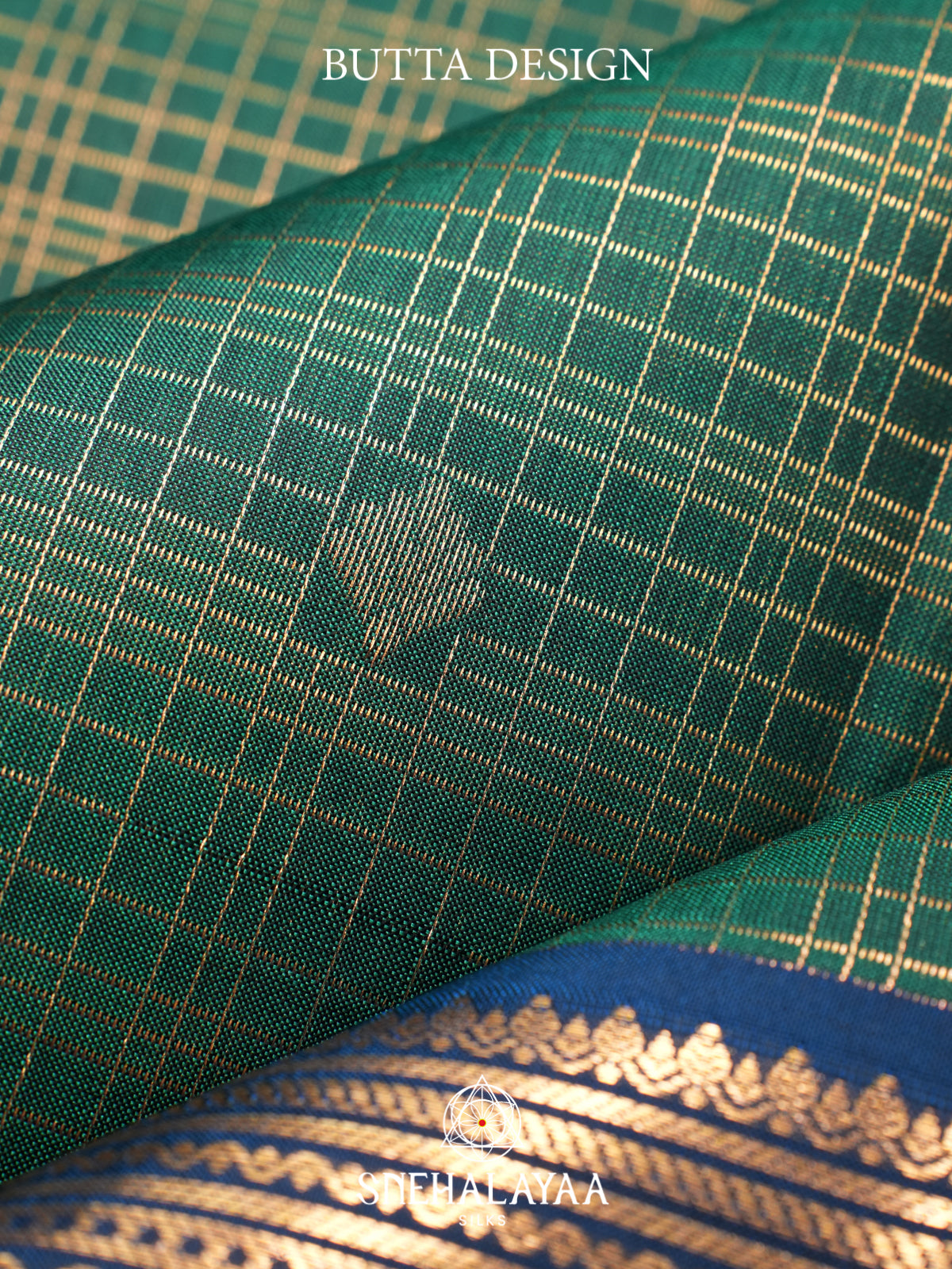 Teal Geen Kanjivaram Silk Saree
