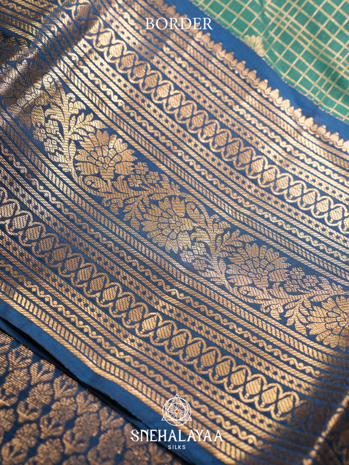 Teal Geen Kanjivaram Silk Saree