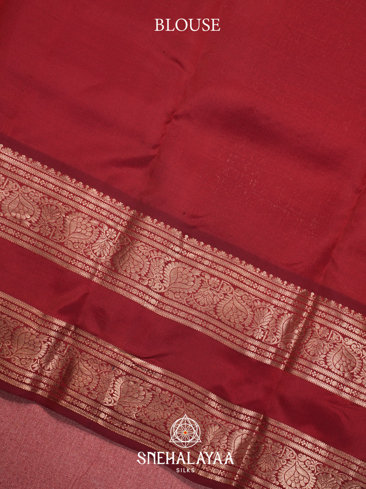 Rust Orange Kanjivaram Silk Saree