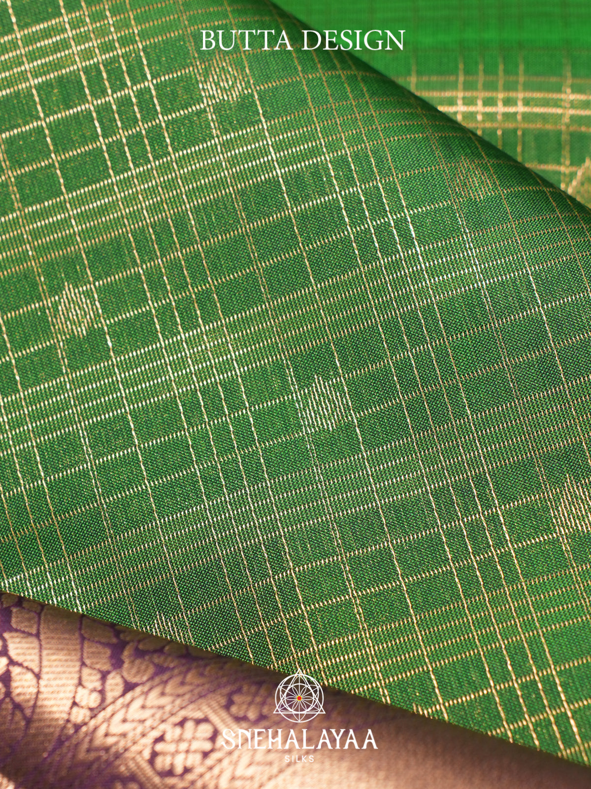 Parrot Green Kanjivaram Silk Saree