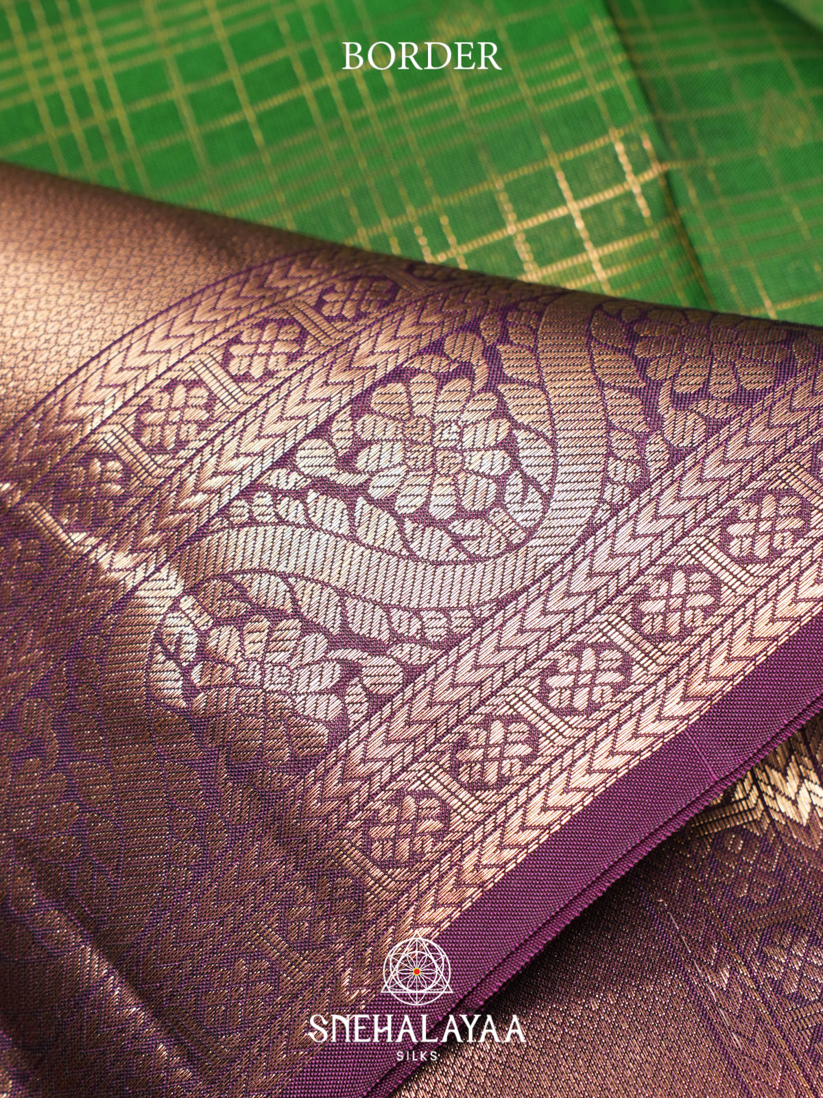 Parrot Green Kanjivaram Silk Saree