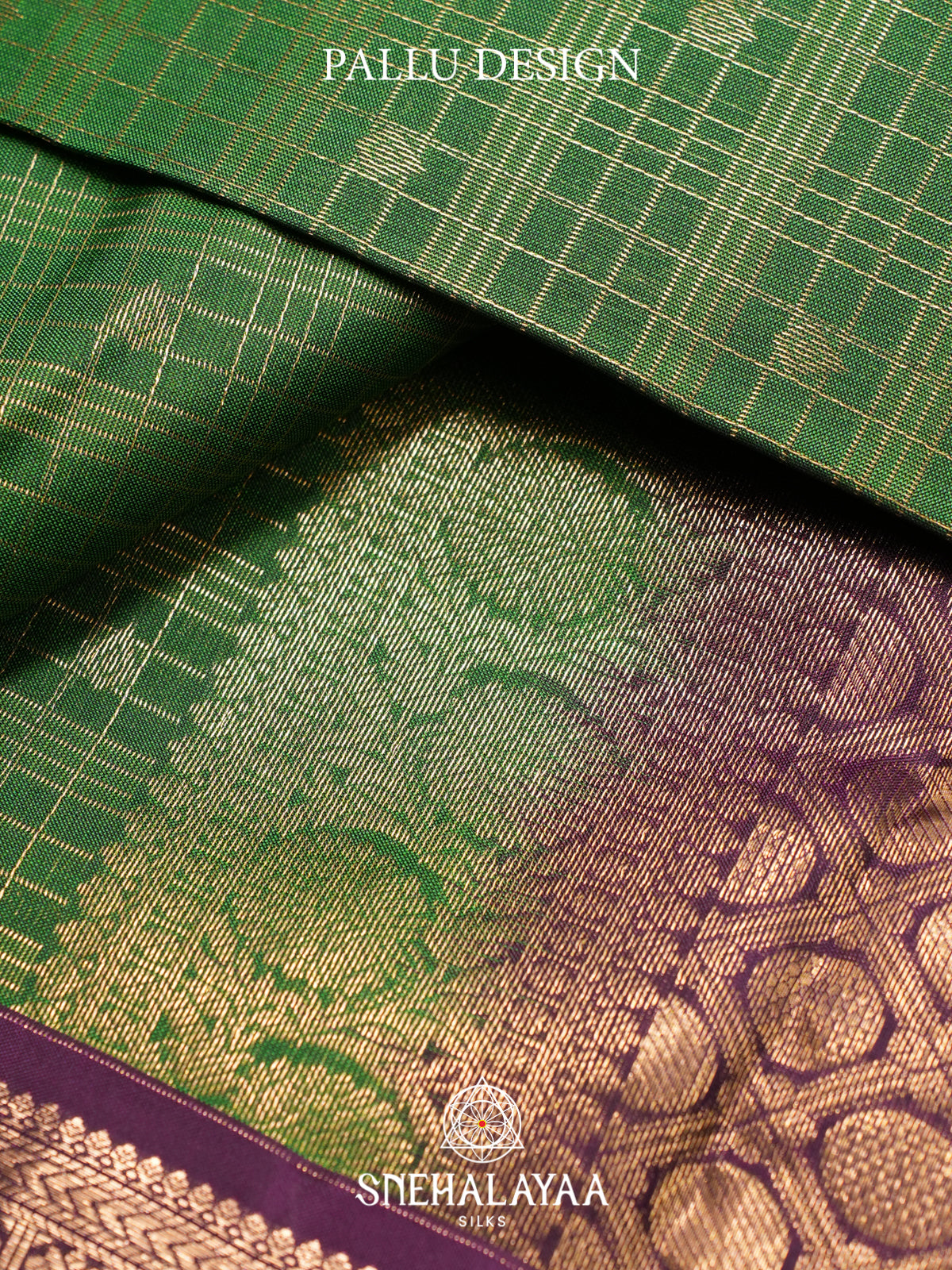 Parrot Green Kanjivaram Silk Saree