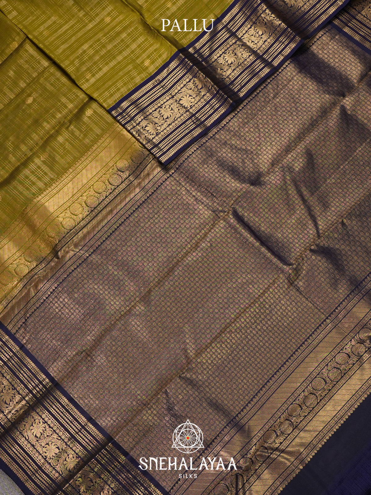 Mehandi Green Kanjivaram Silk Saree