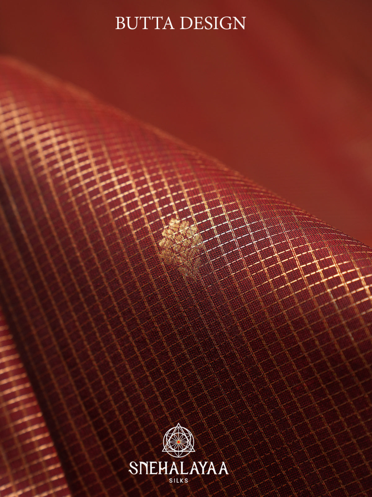 Brick Red Kanjivaram Silk Saree