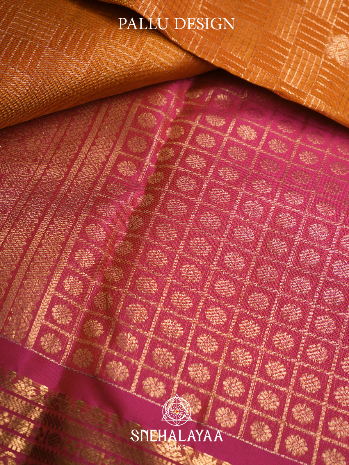 Orange Kanjivaram Silk Saree