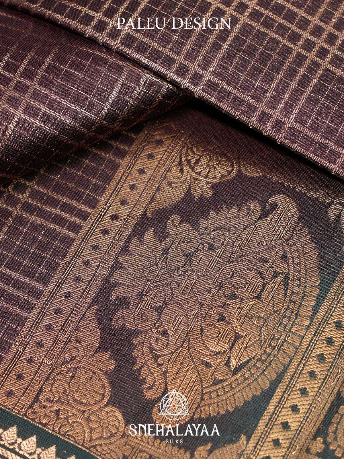 Brown Kanjivaram Silk Saree