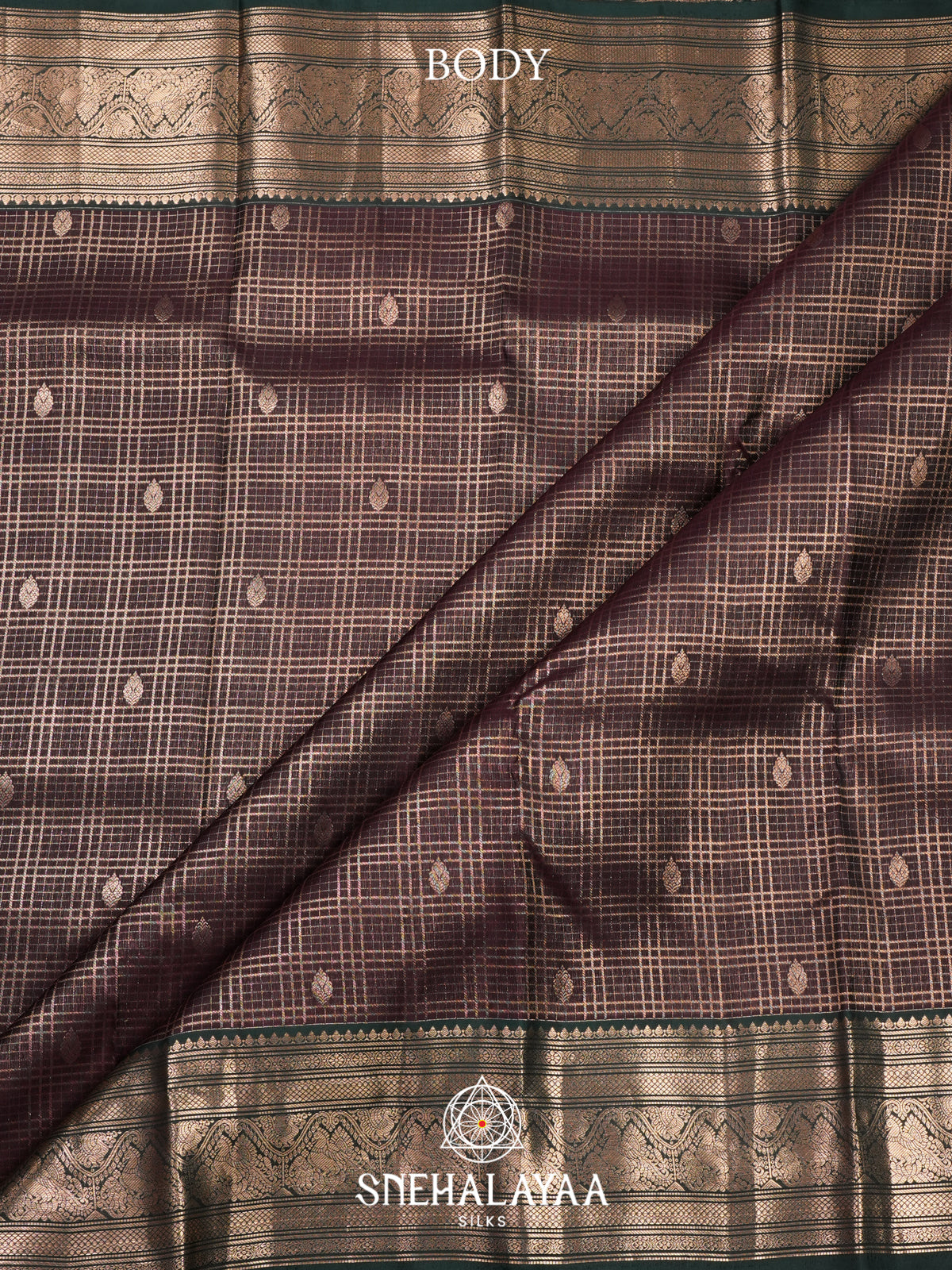 Brown Kanjivaram Silk Saree