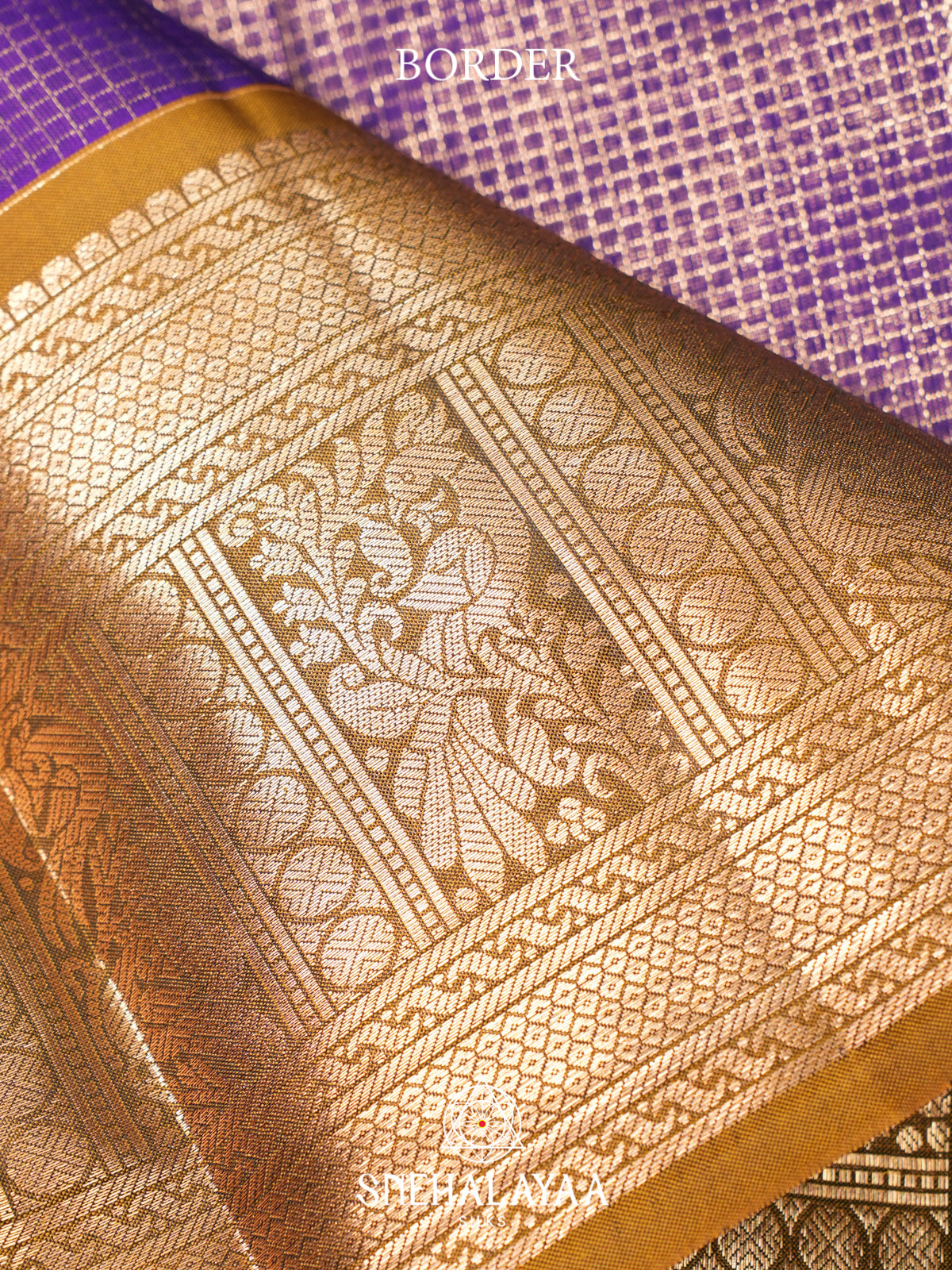 Lilac Kanjivaram Silk Saree