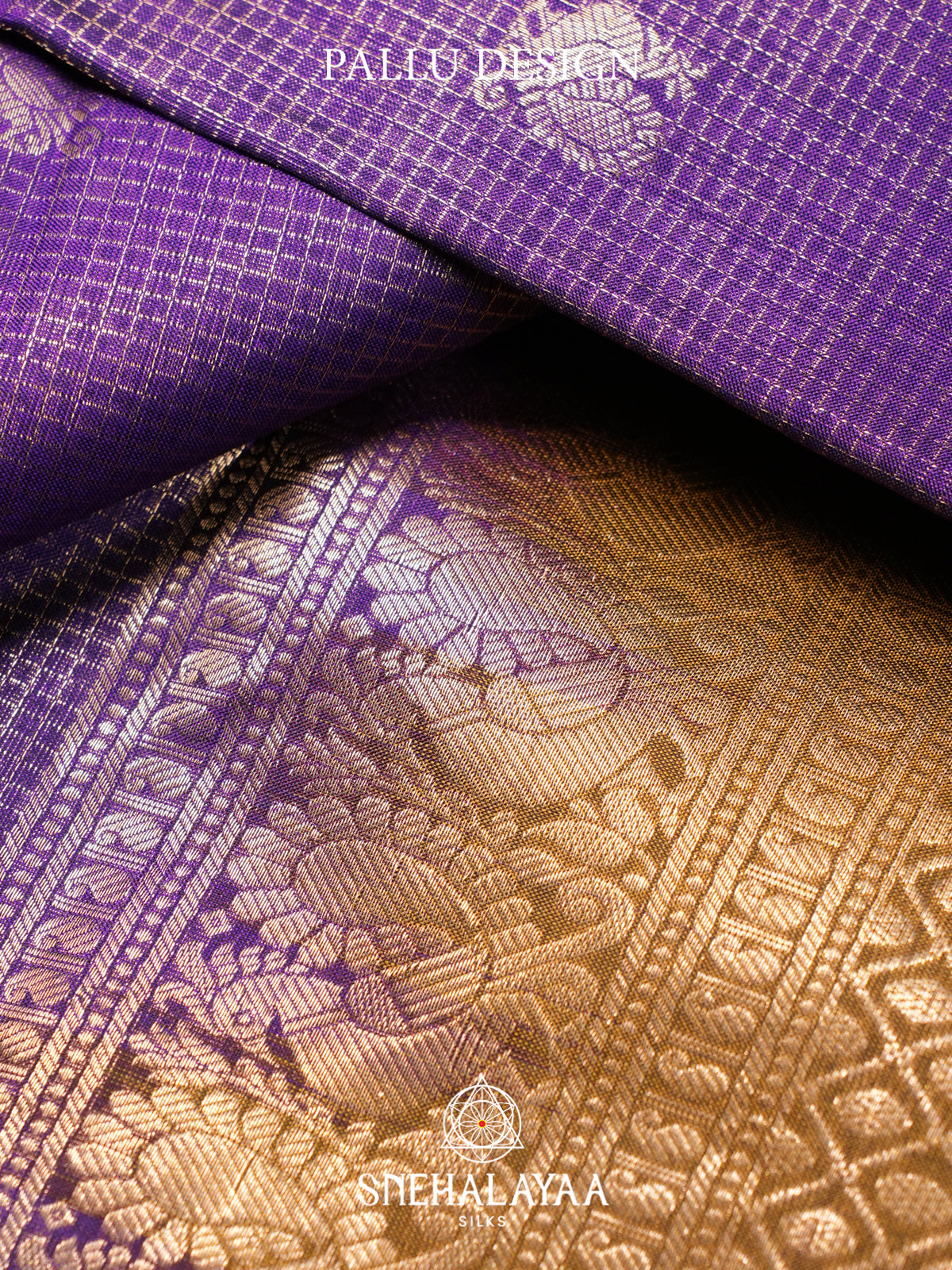 Lilac Kanjivaram Silk Saree