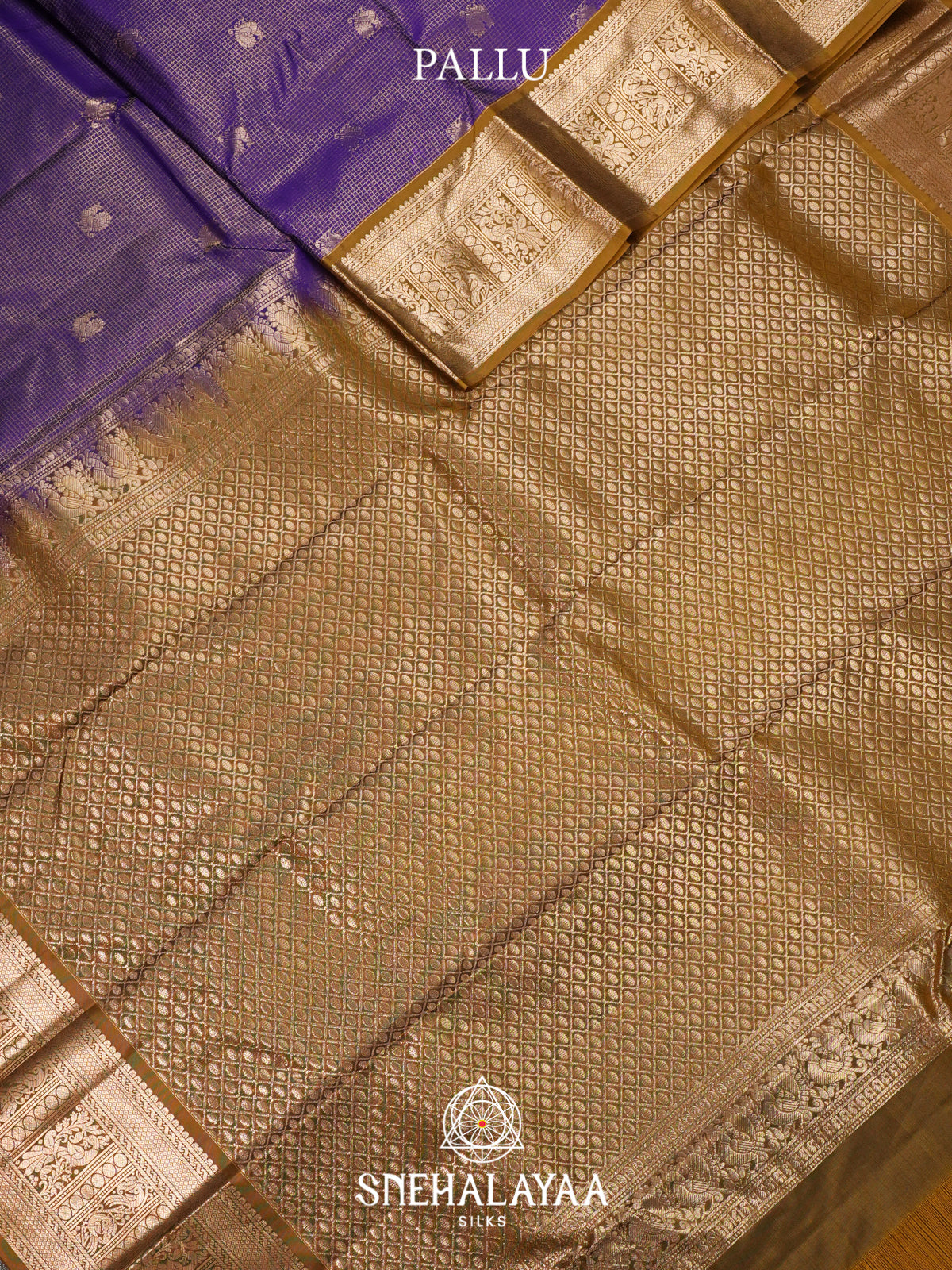 Lilac Kanjivaram Silk Saree