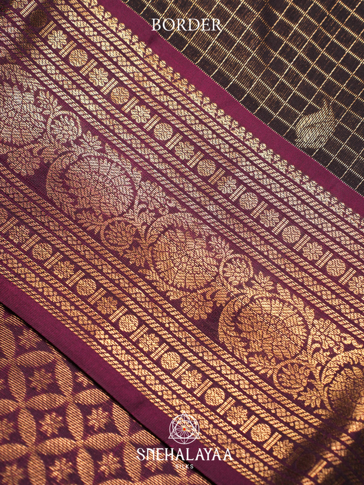 Coffee Brown Kanjivaram Silk Saree