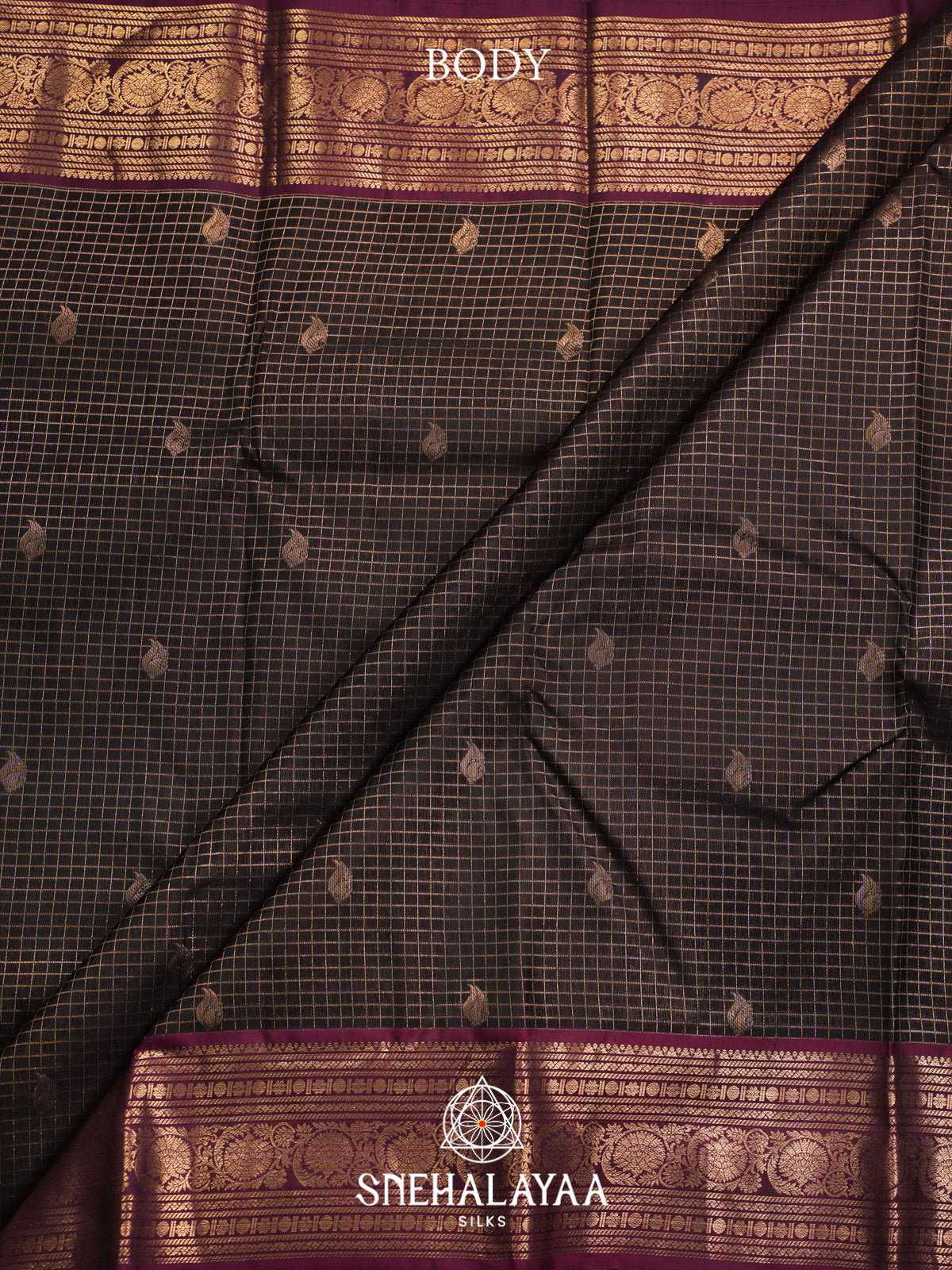 Coffee Brown Kanjivaram Silk Saree