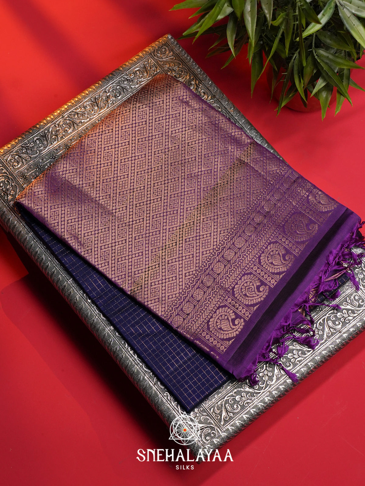Purple Soft Silk Saree