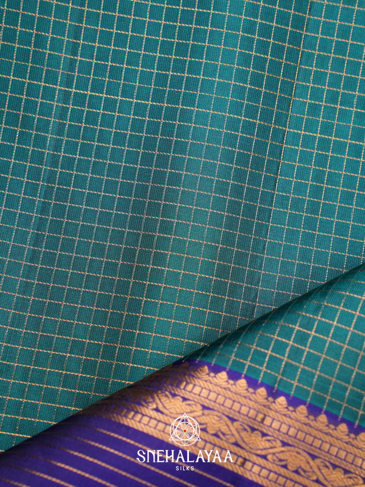 Teal Green Soft Silk Saree