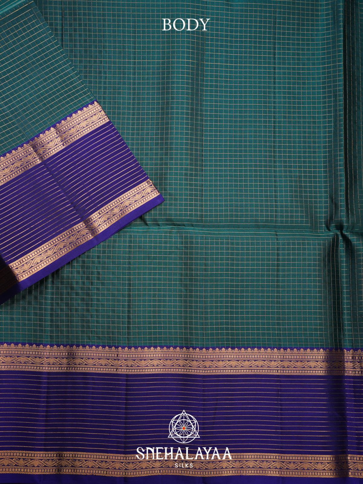 Teal Green Soft Silk Saree