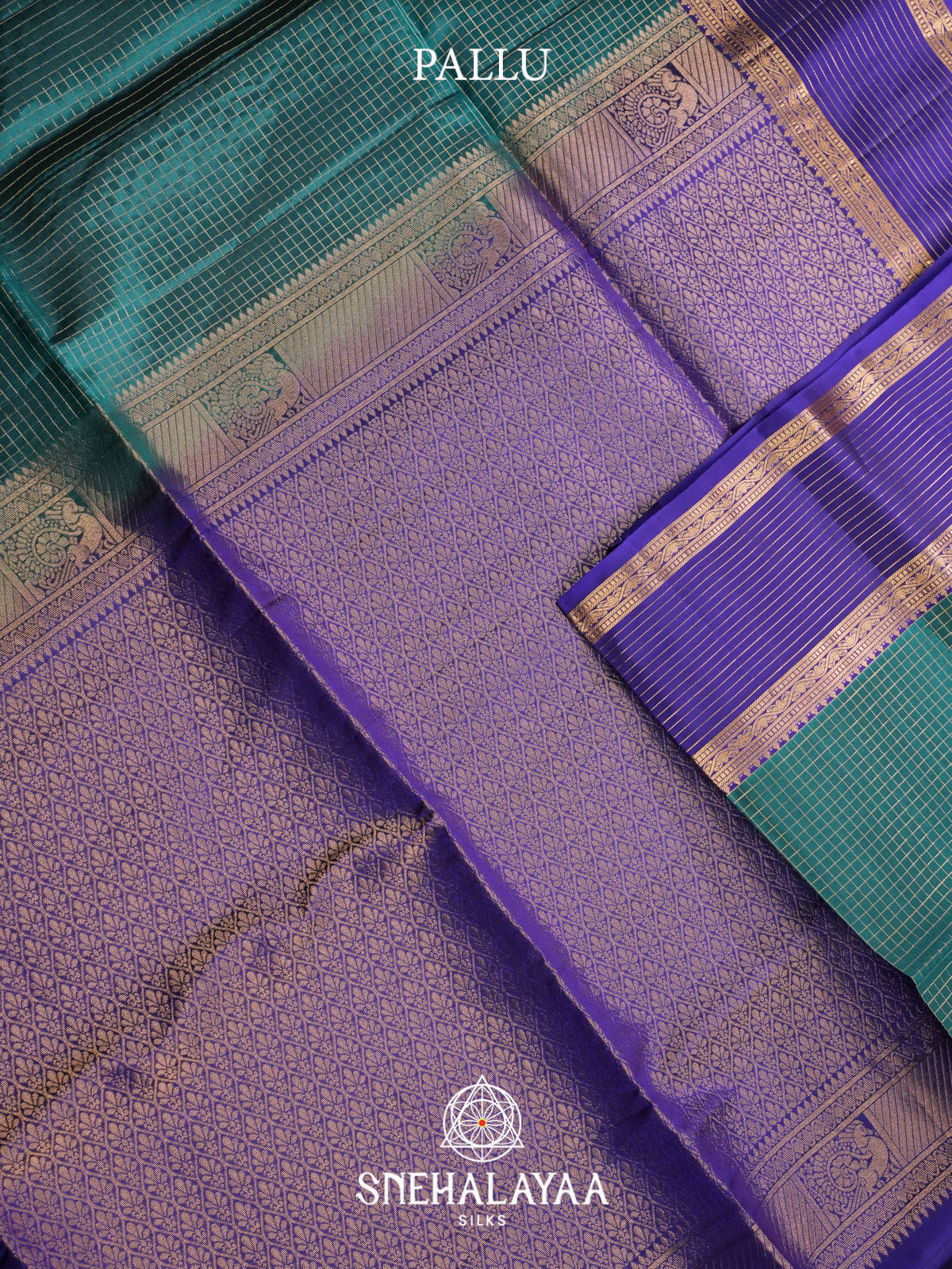 Teal Green Soft Silk Saree