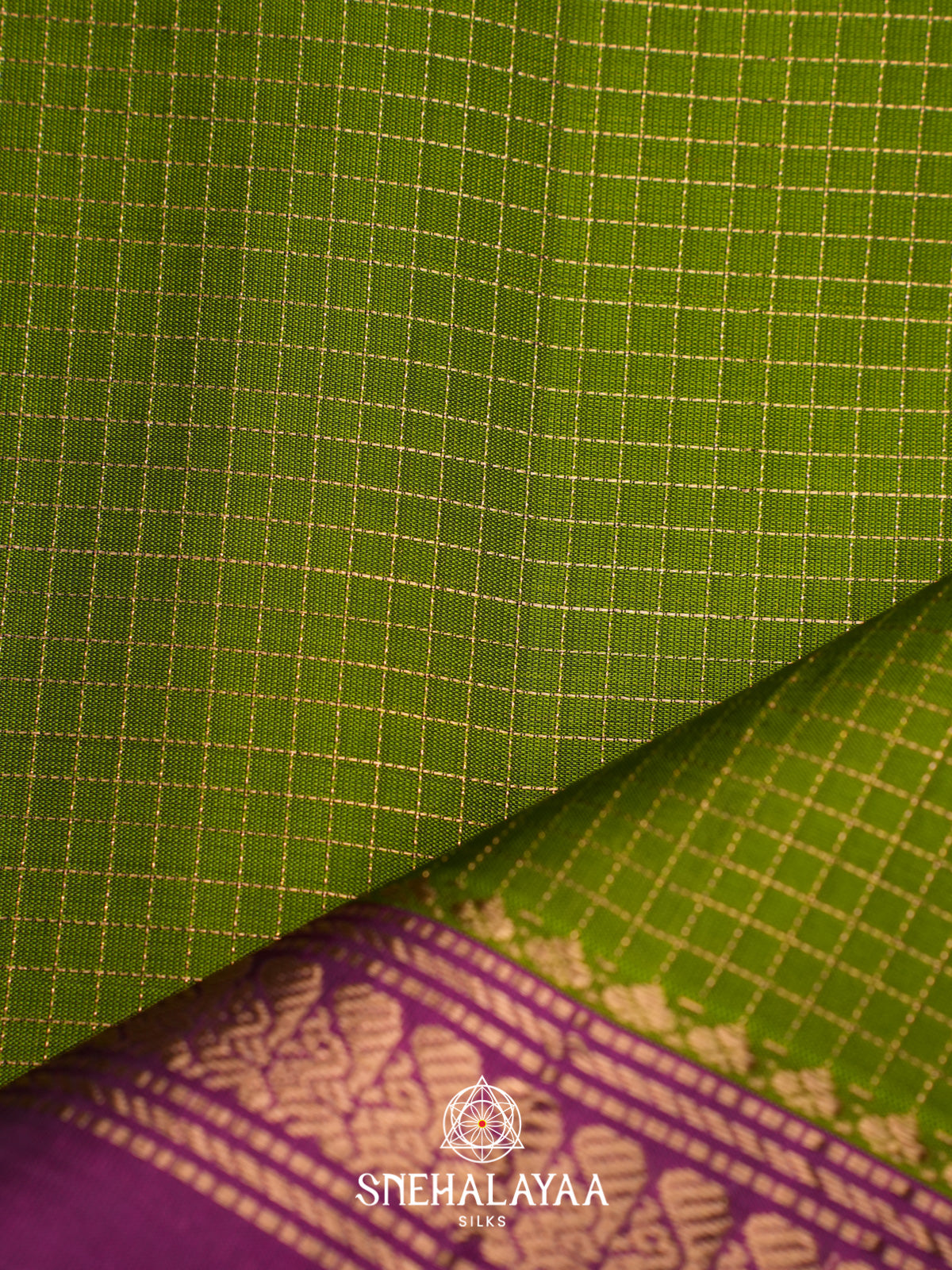 Parrot Green Soft Silk Saree