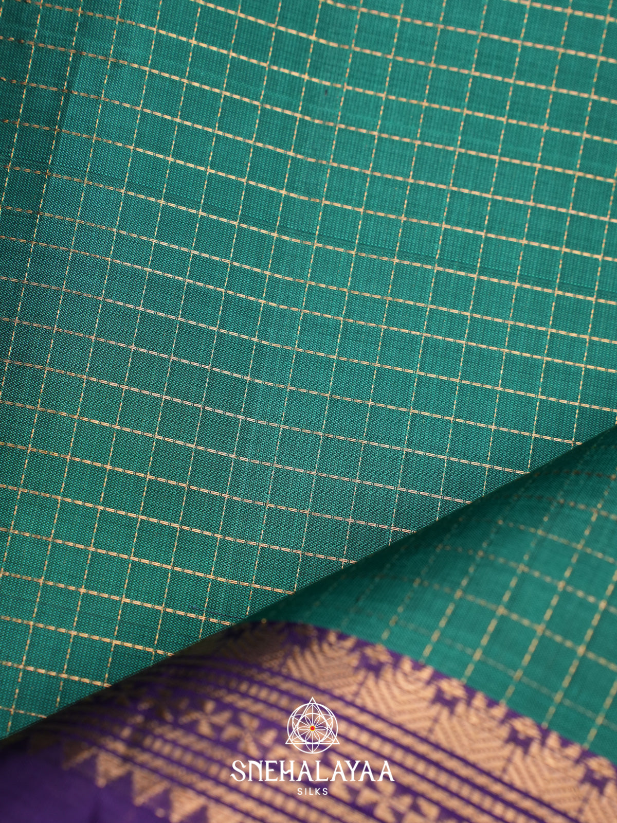 Teal Green Soft Silk Saree