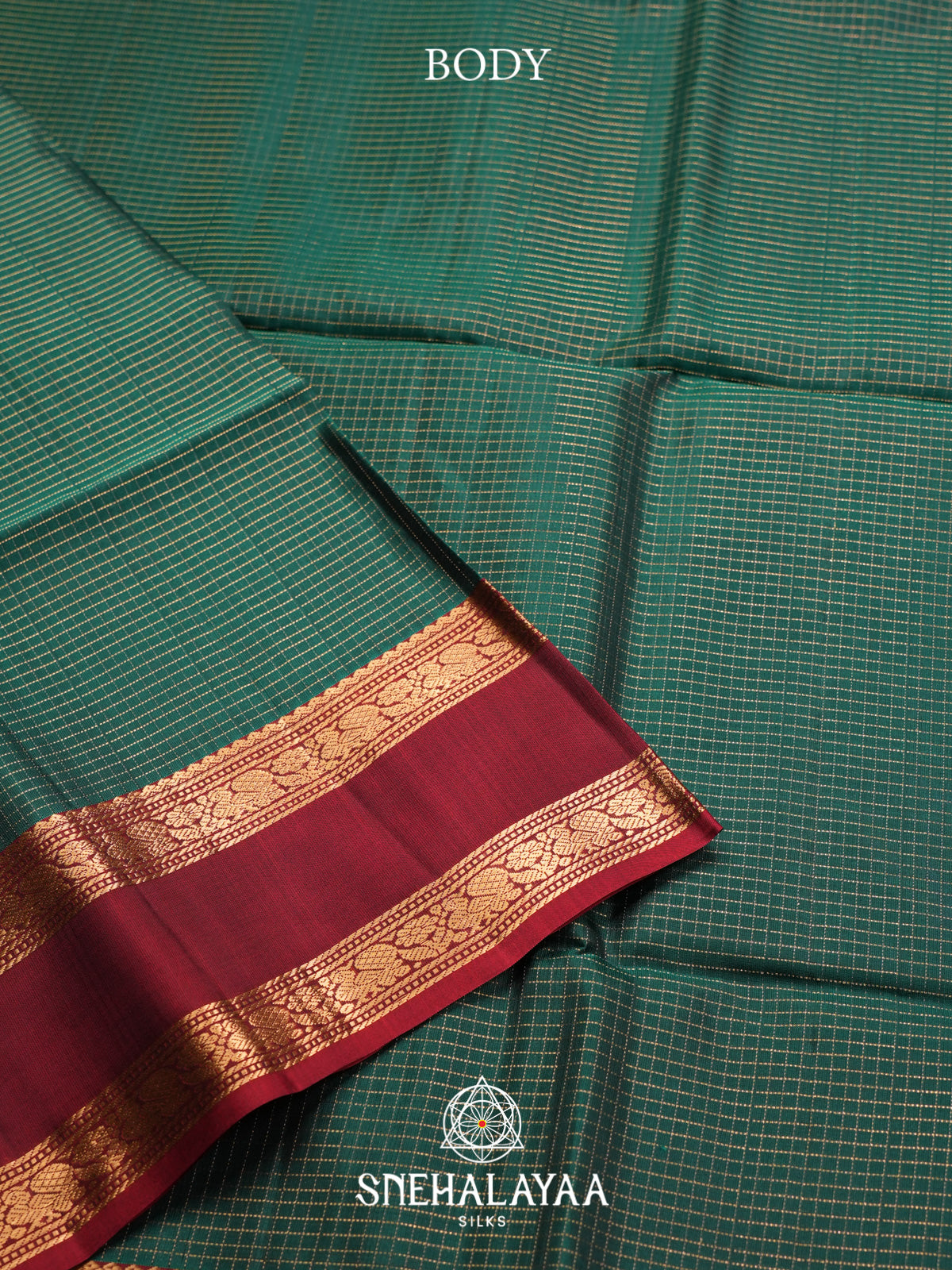 Teal Green Soft Silk Saree