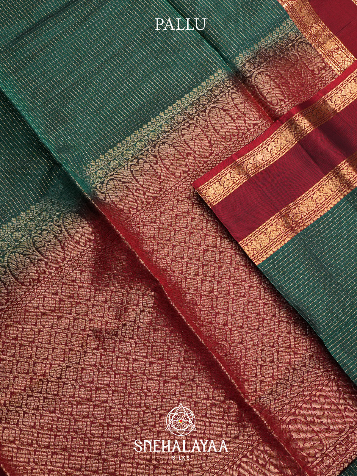 Teal Green Soft Silk Saree