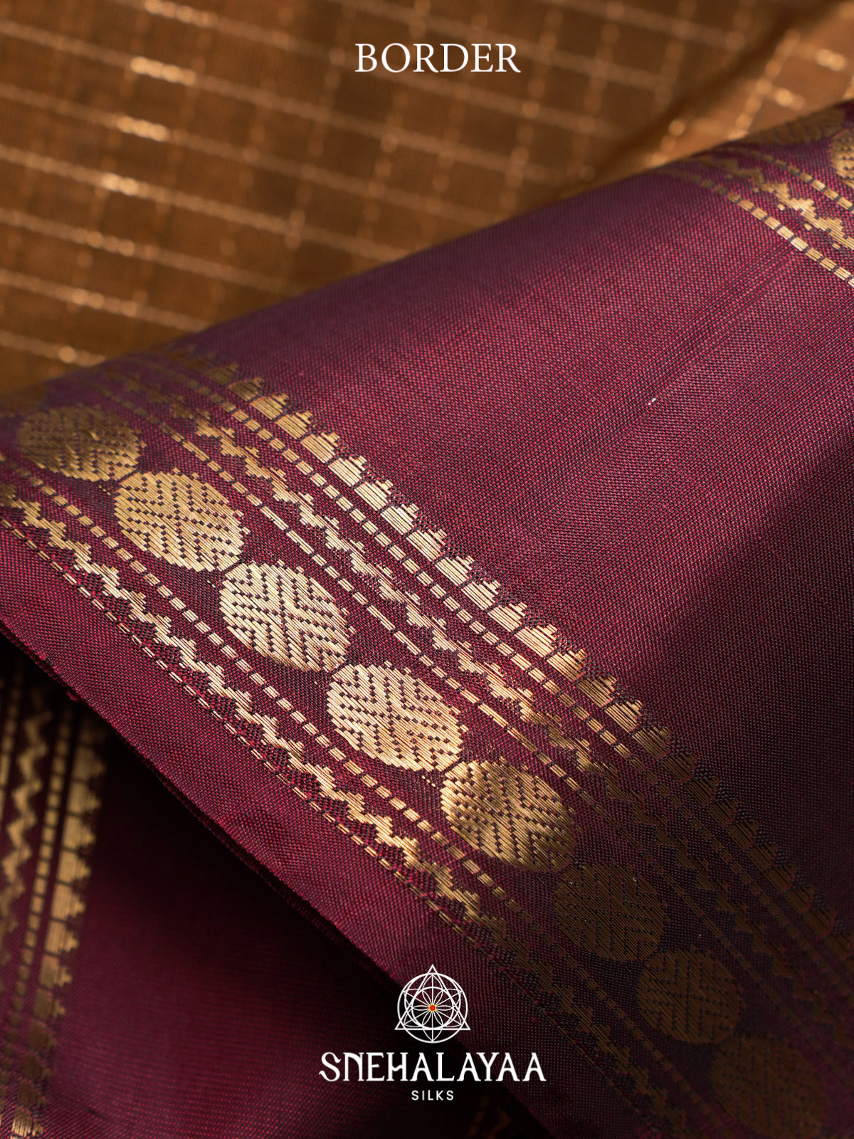 Khaki Brown Soft Silk Saree