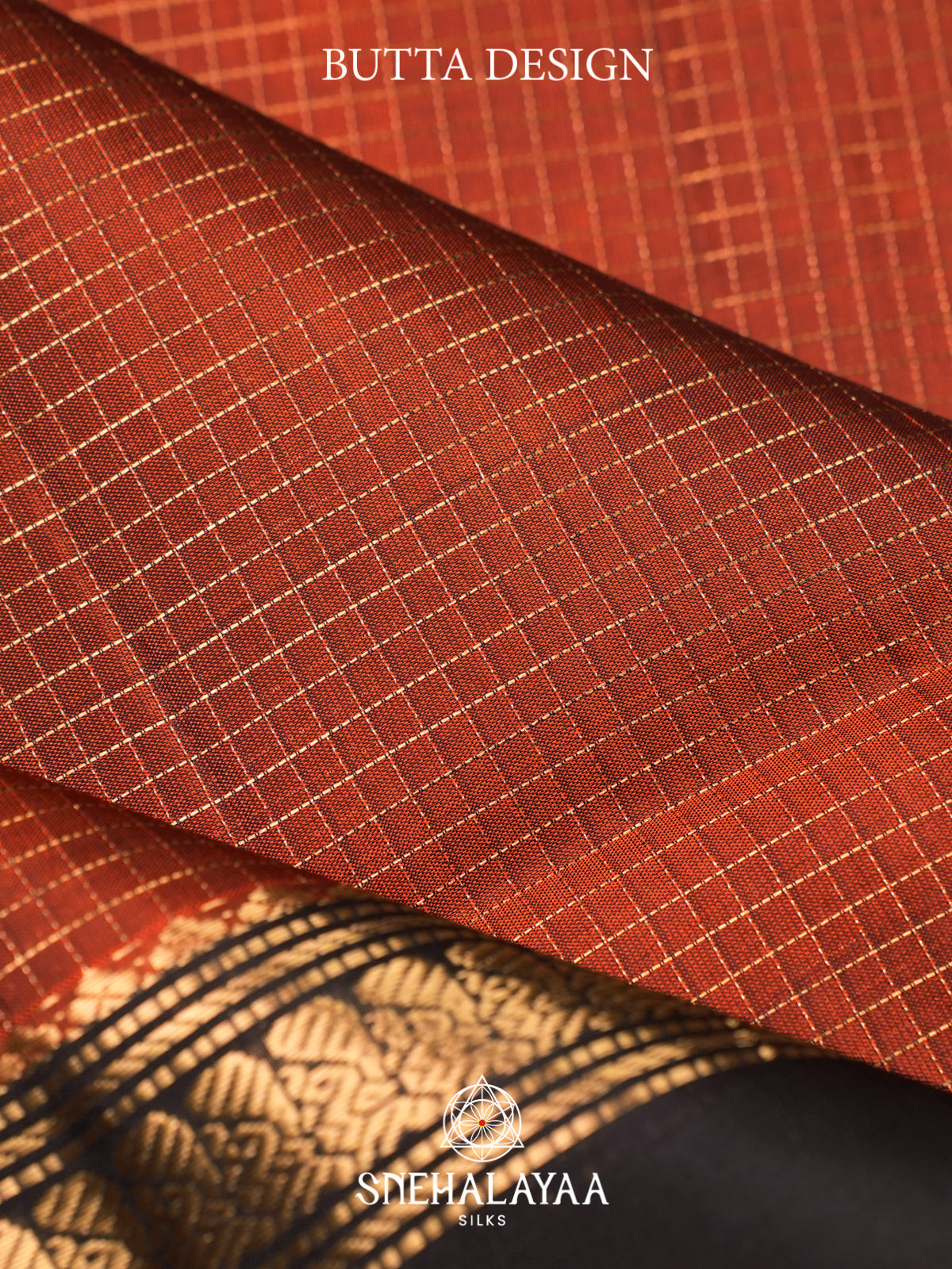 Burnt Orange Soft Silk Saree