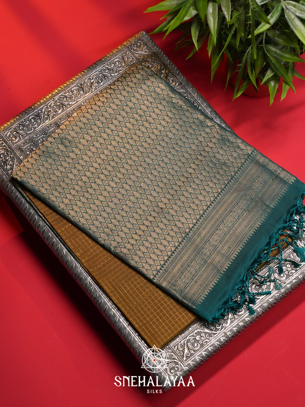 Mustard Yellow Soft Silk Saree