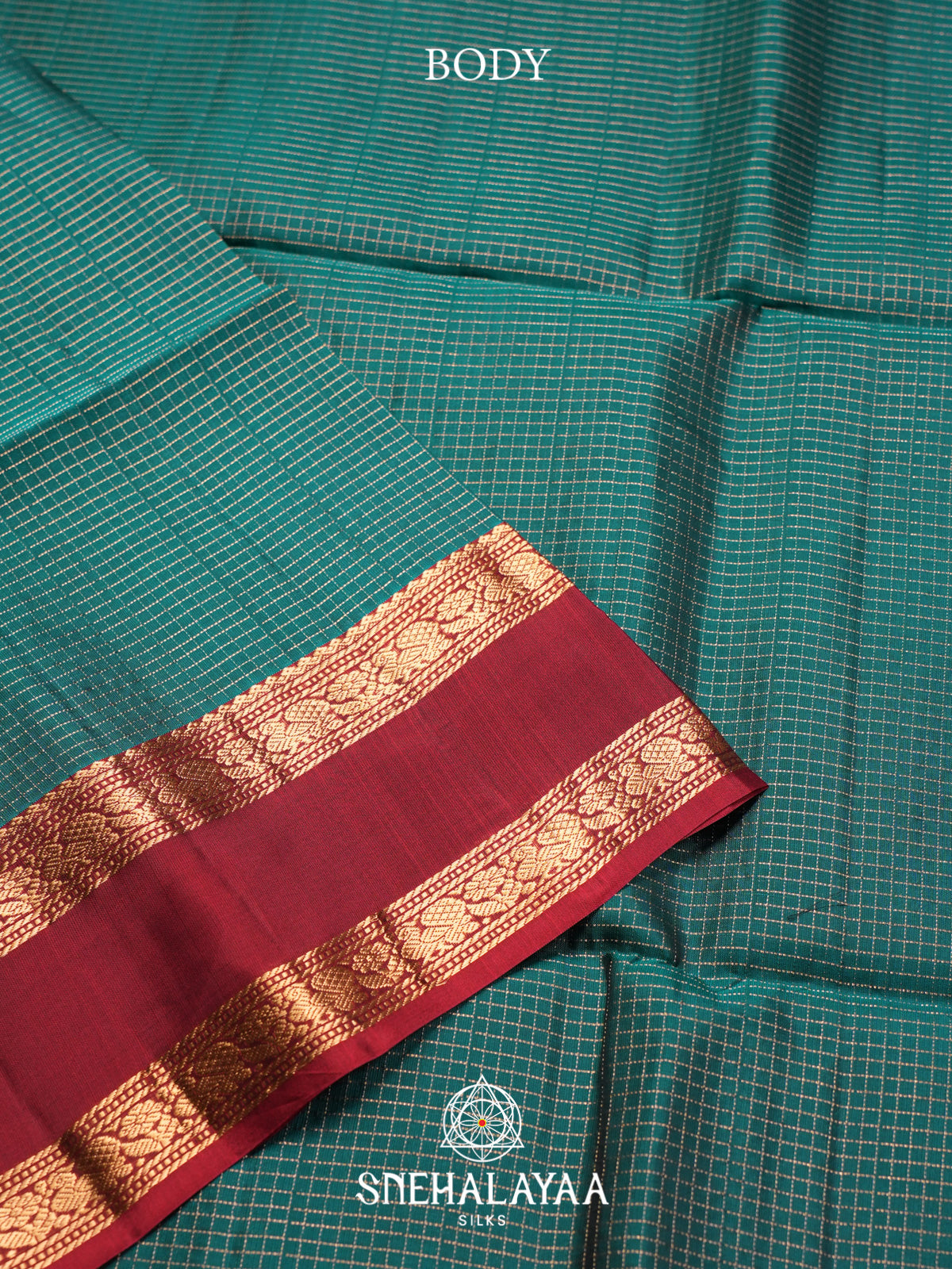 Teal Green Soft Silk Saree