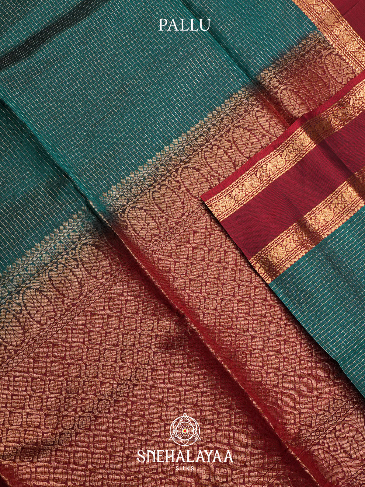 Teal Green Soft Silk Saree