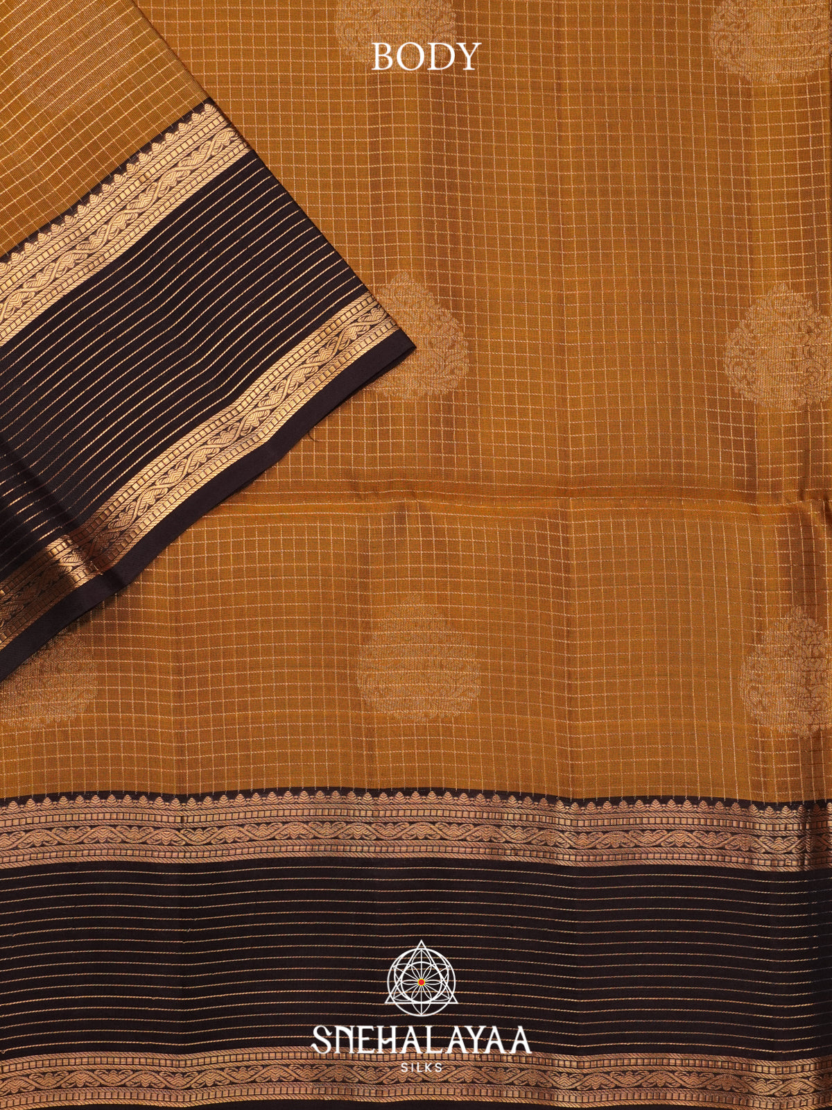 Mustard Yellow Soft Silk Saree