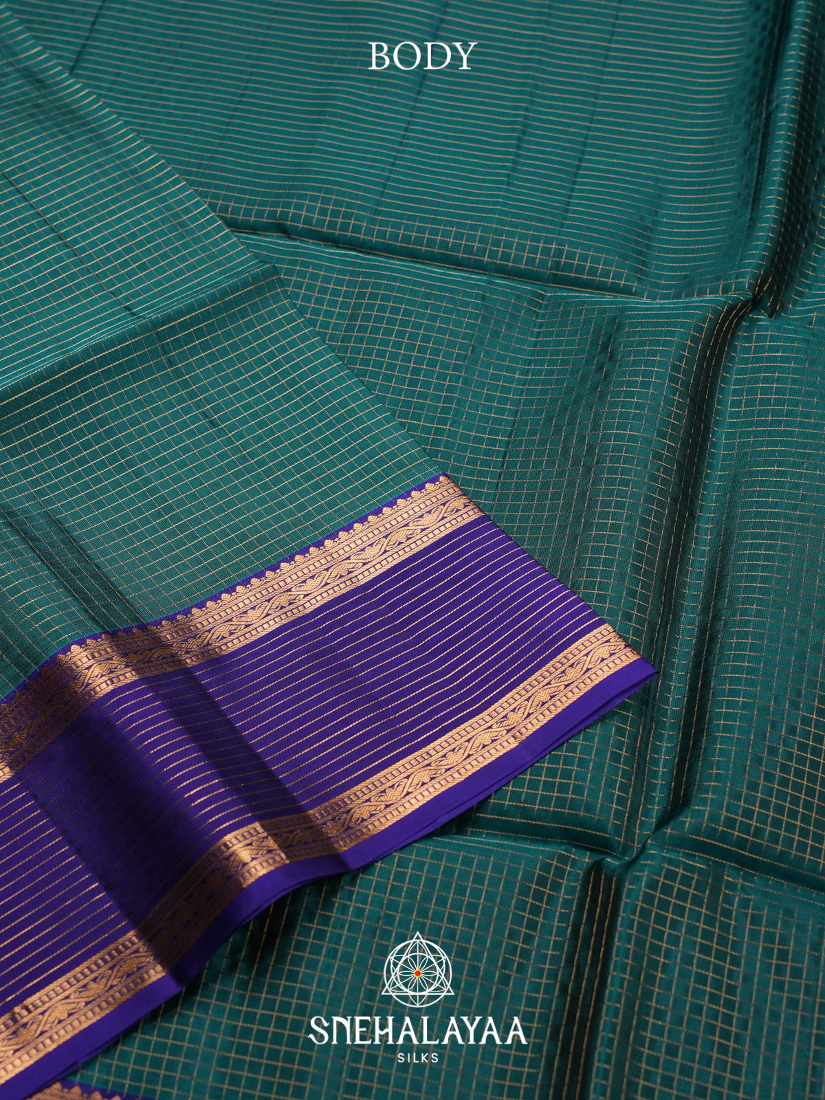 Teal Green Soft Silk Saree