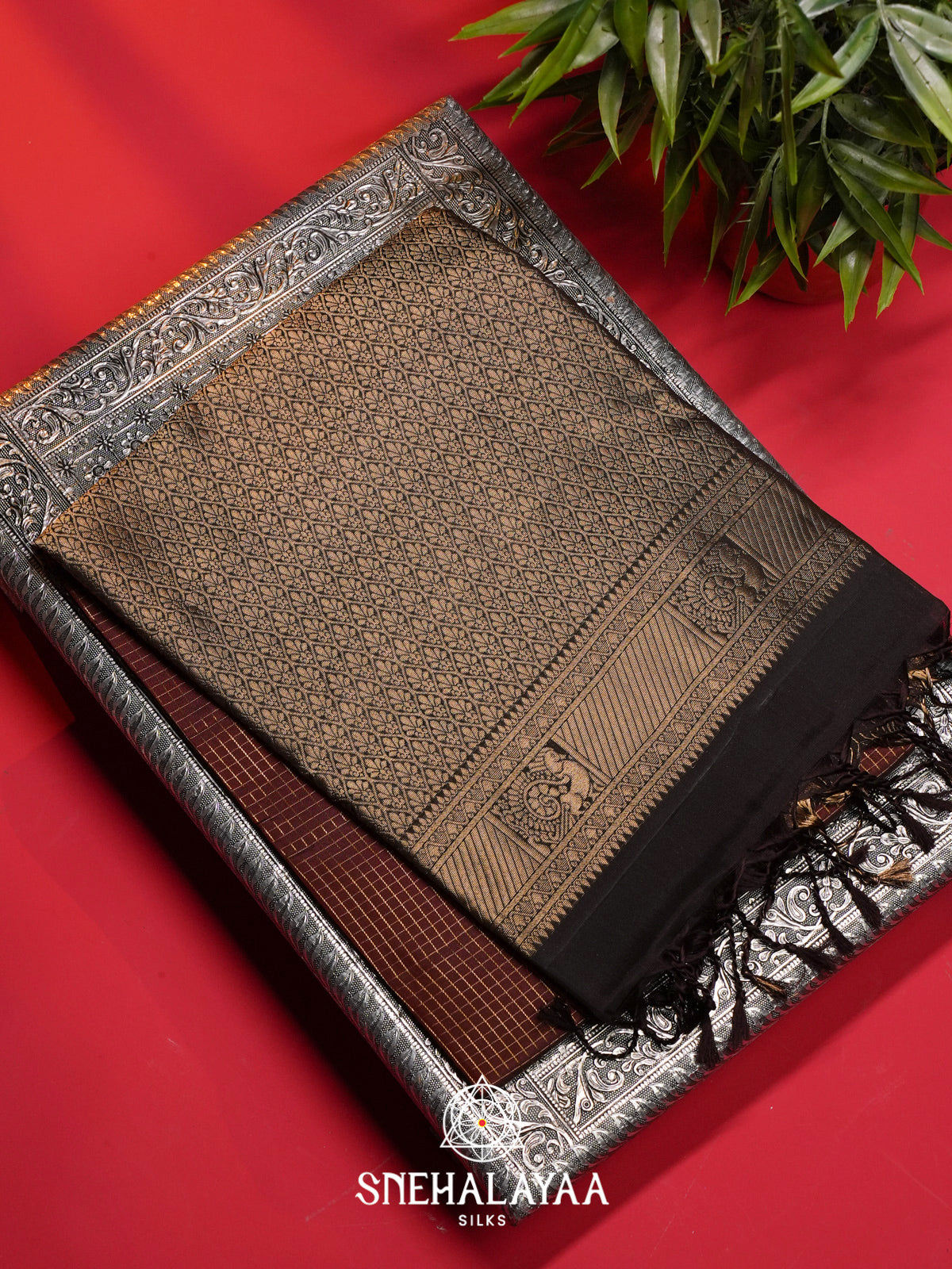 Coffee  Brown Soft Silk Saree