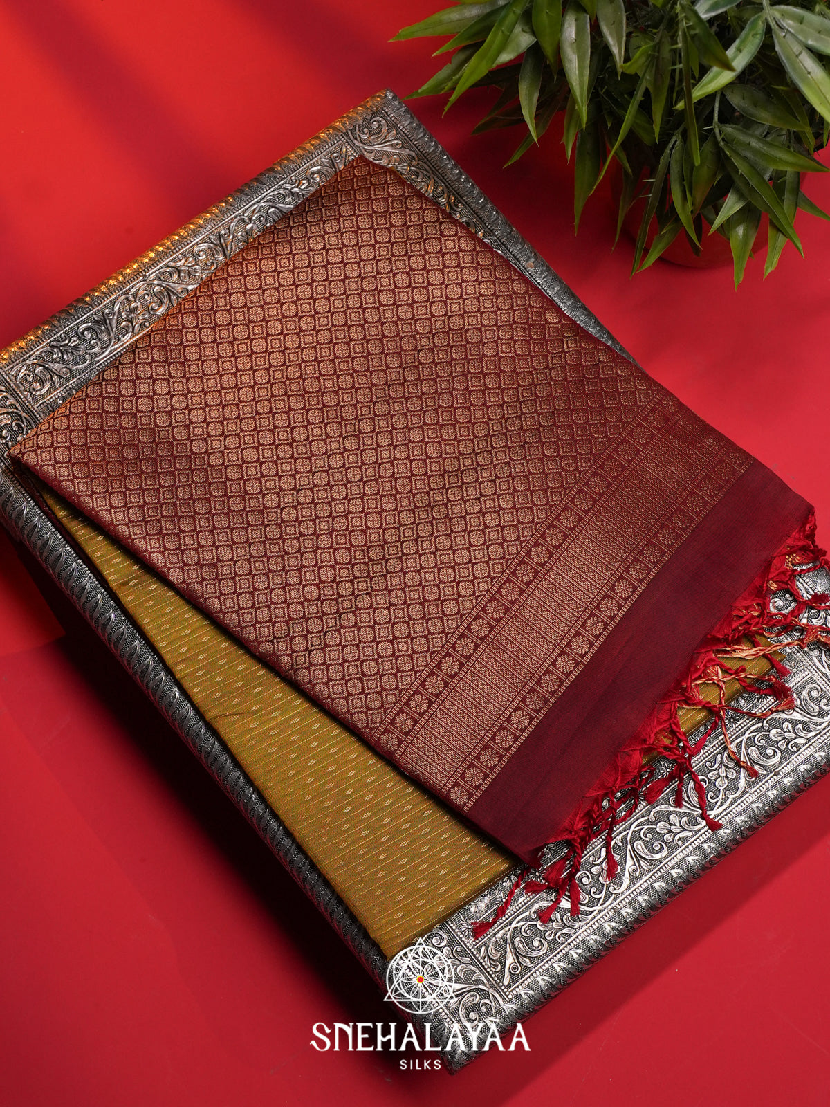 Golden Yellow Soft Silk Saree