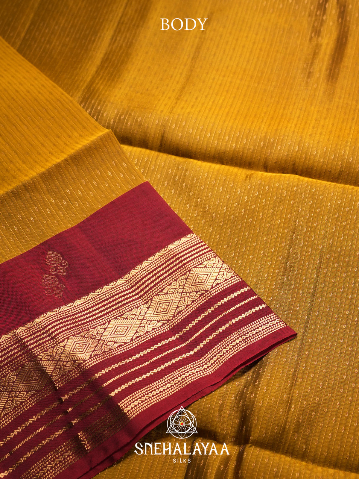 Golden Yellow Soft Silk Saree