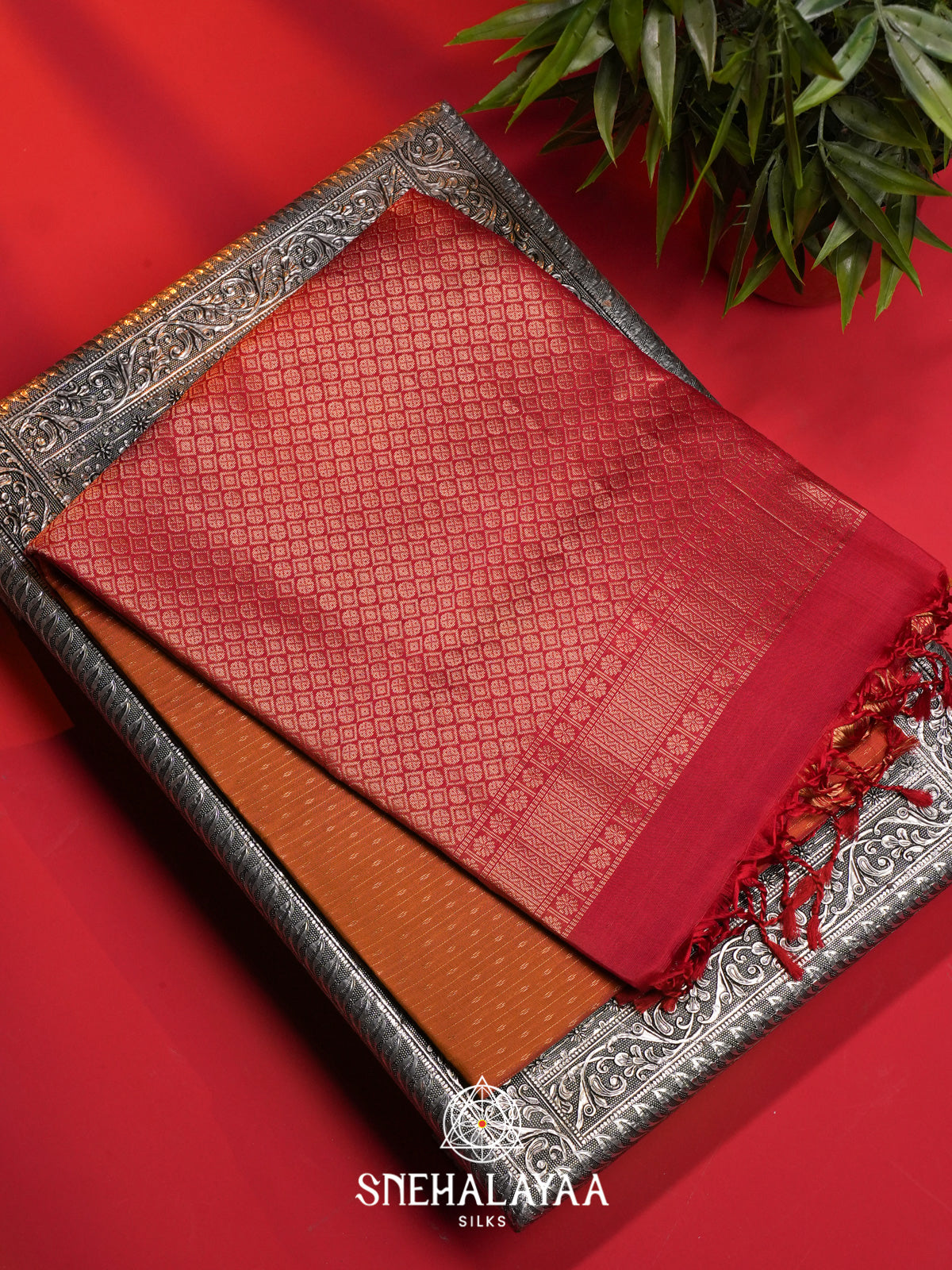 Orange Soft Silk Saree