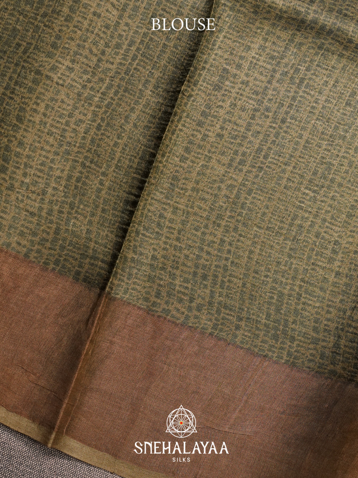 Mustard Yellow  Tussar Saree