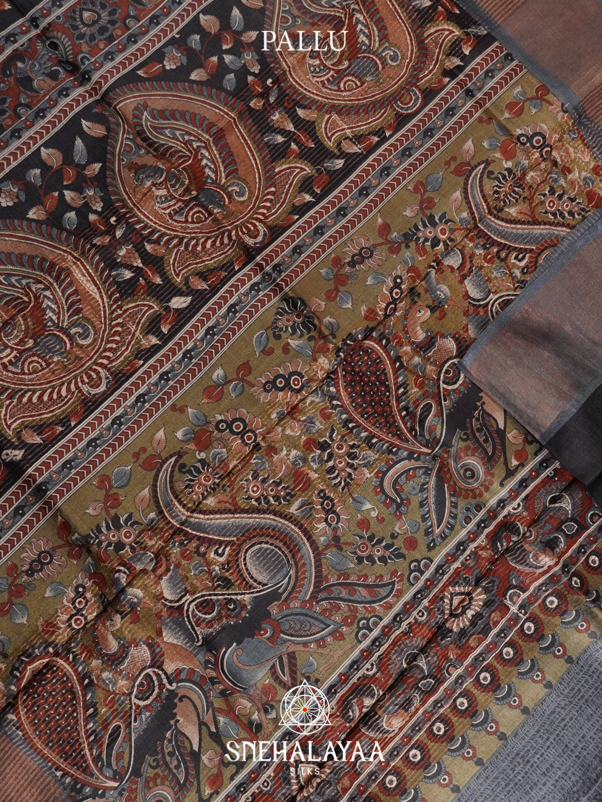 Black  Tussar Saree