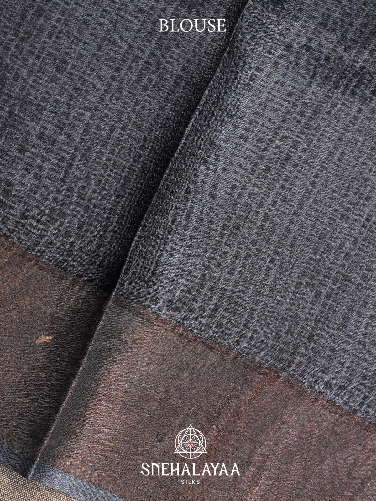 Black  Tussar Saree