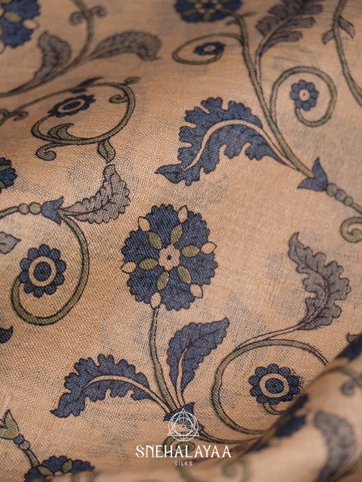 Cream  Tussar Saree