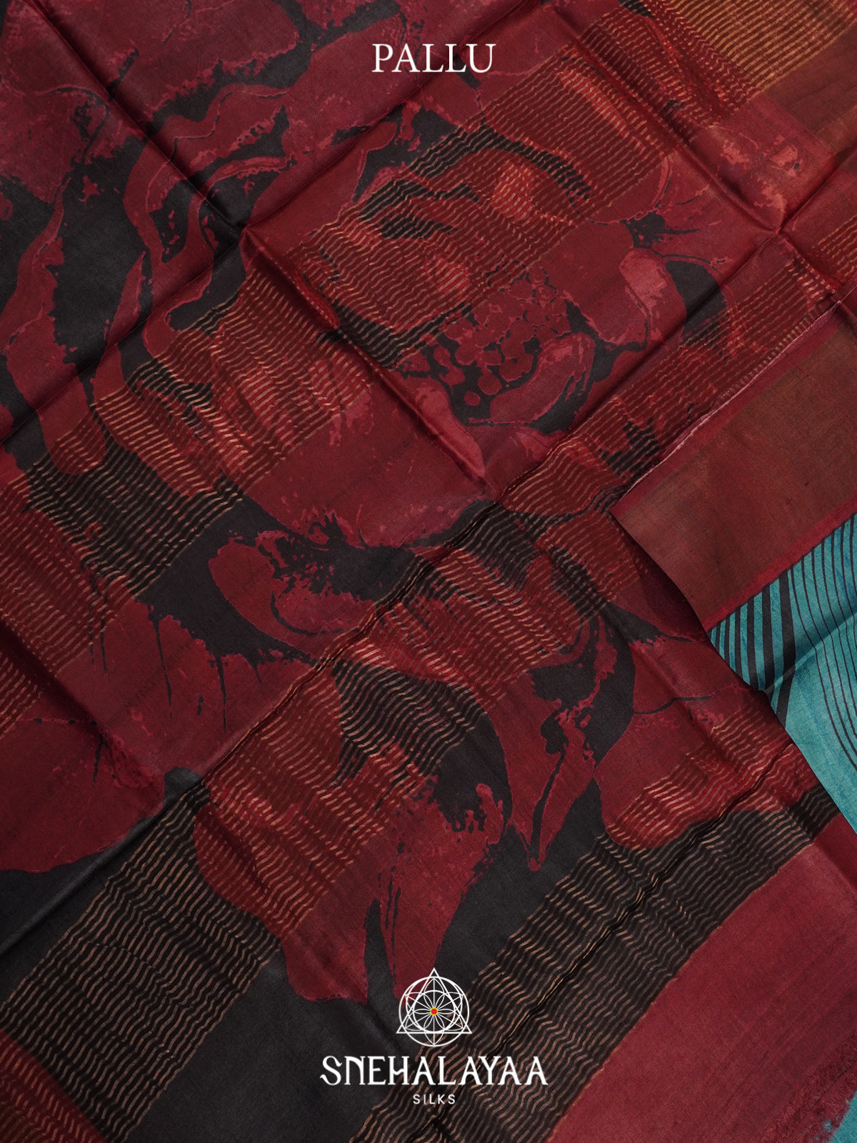Blue  Tussar Saree