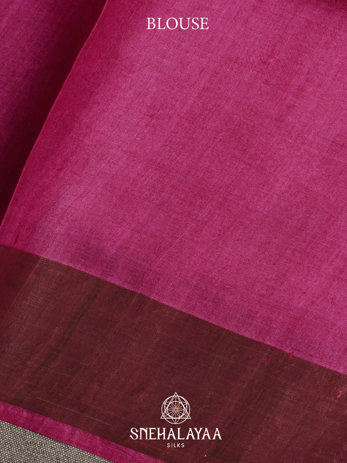 Wine  Tussar Saree